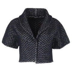 Azzedine Alaïa Cropped Wool Blend Jacket Fr 42 Uk 14