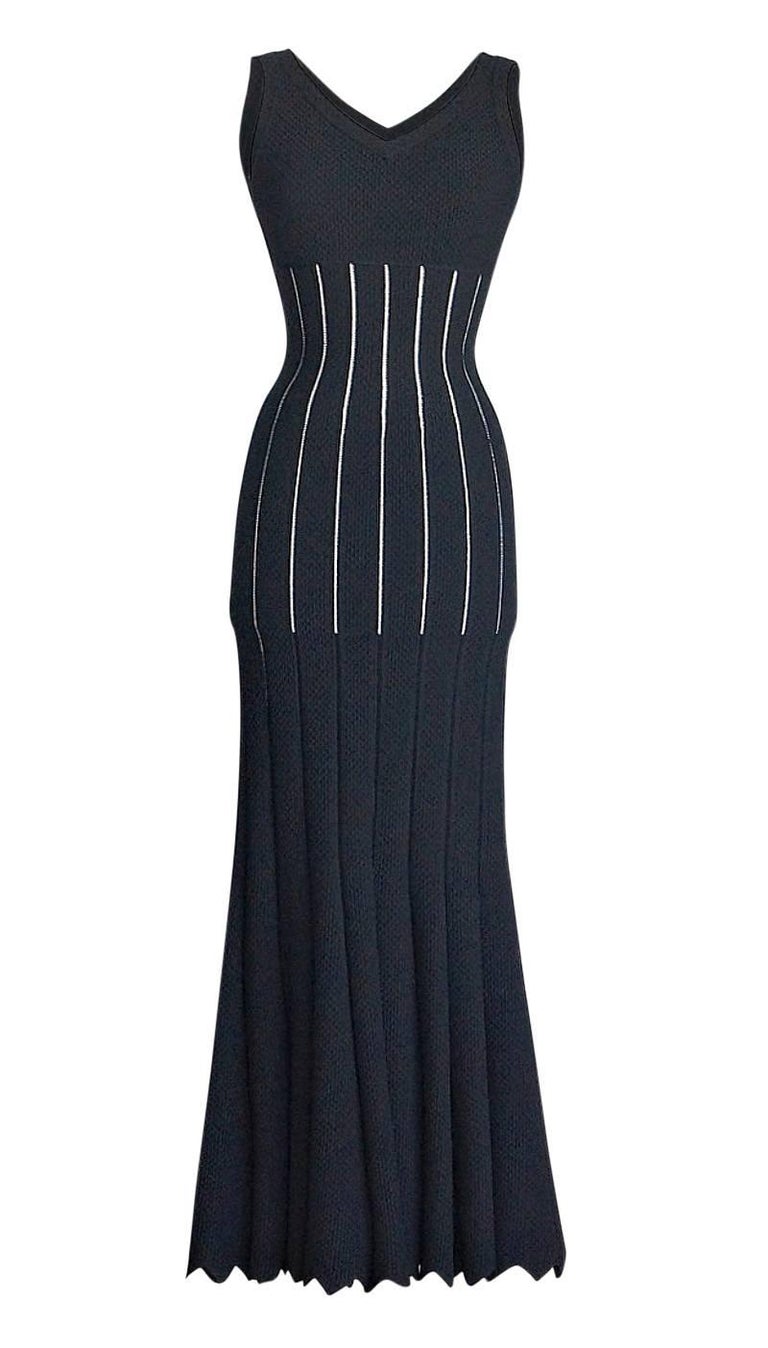 wednesday black dress alaia