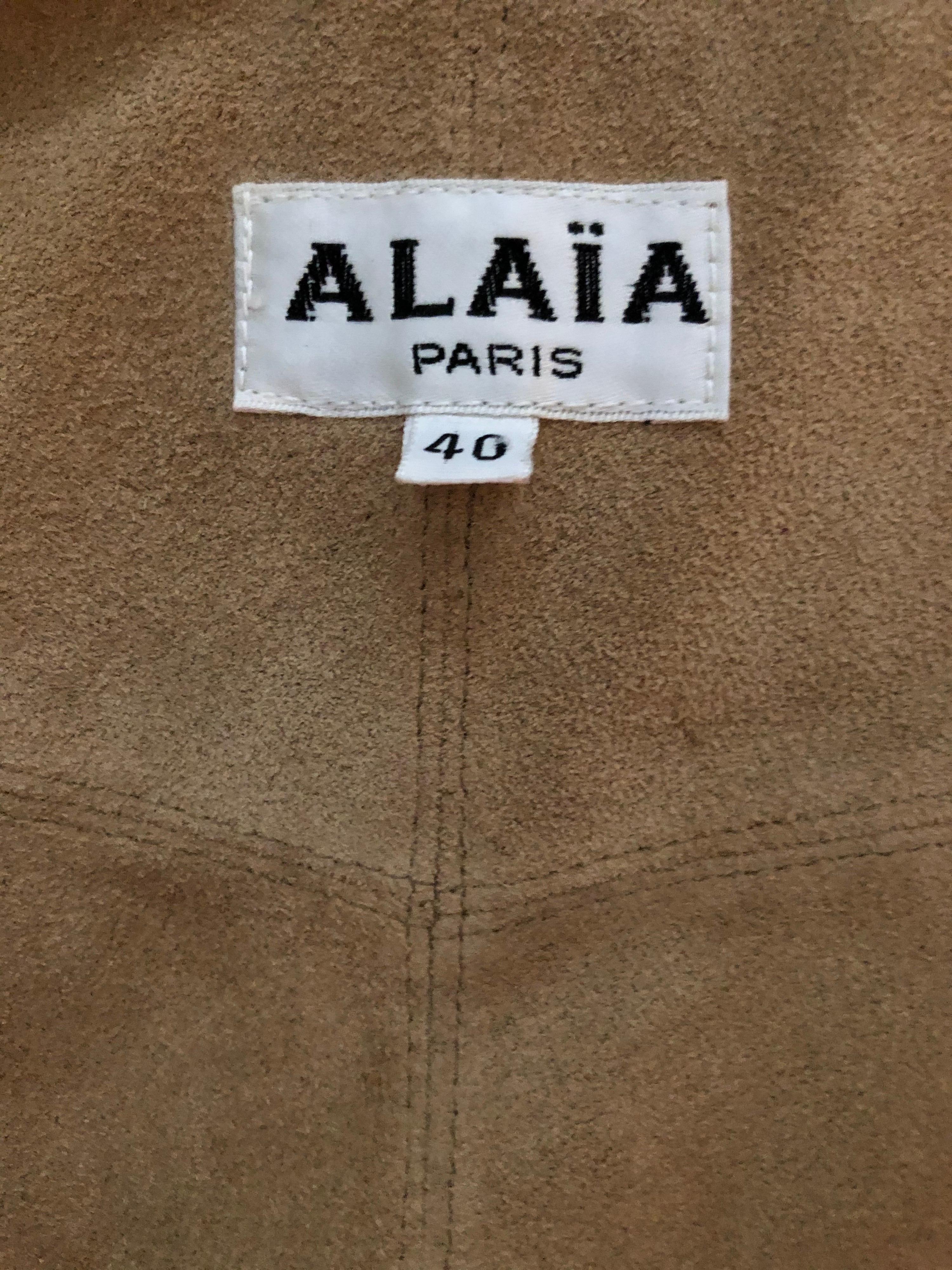 alaia leather top
