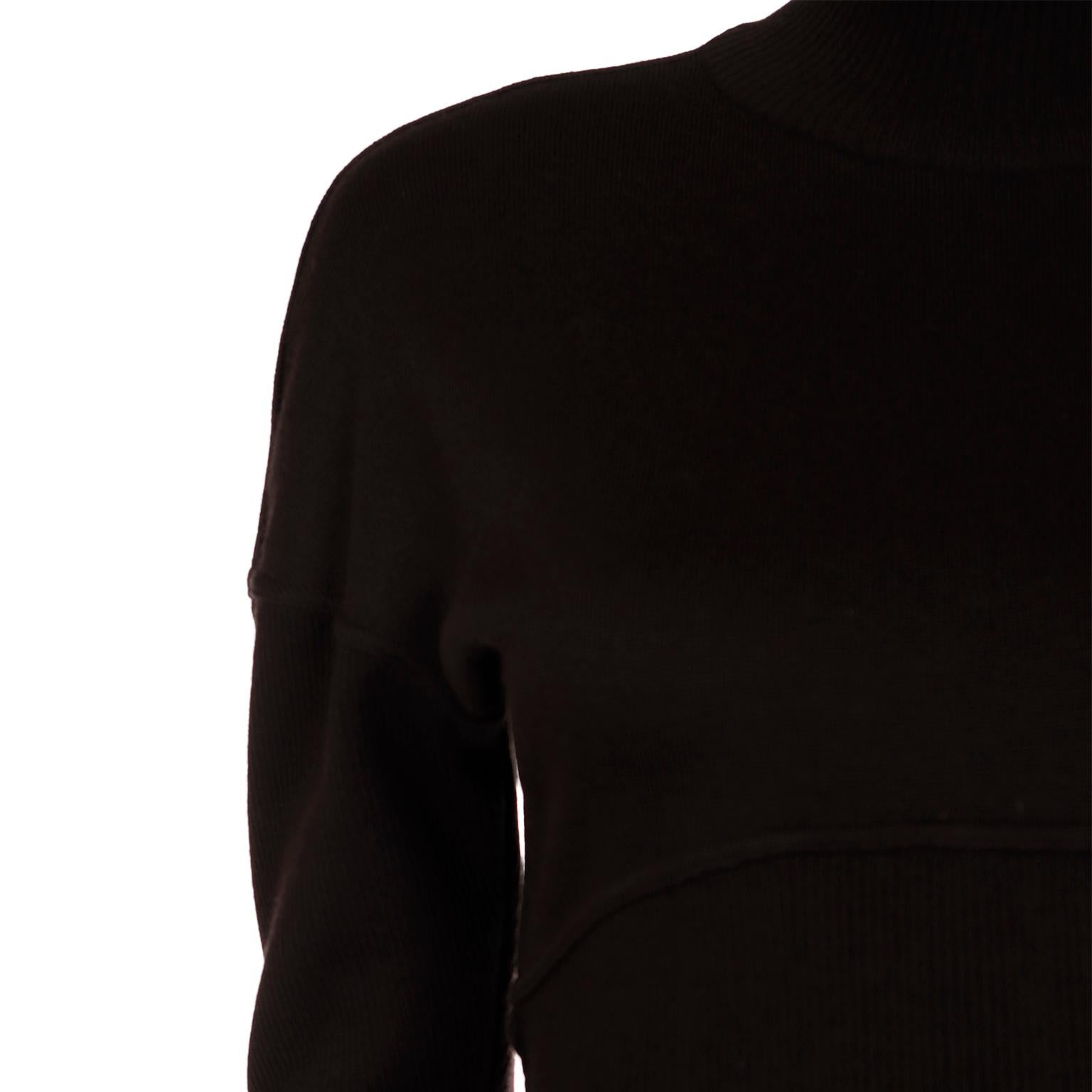 Azzedine Alaia - Robe moulante vintage en maille noire à fermeture éclair, automne-hiver 1986 en vente 6