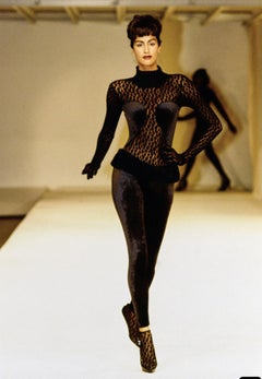AZZEDINE ALAÏA F/W 1991 Runway Textured Leggings
