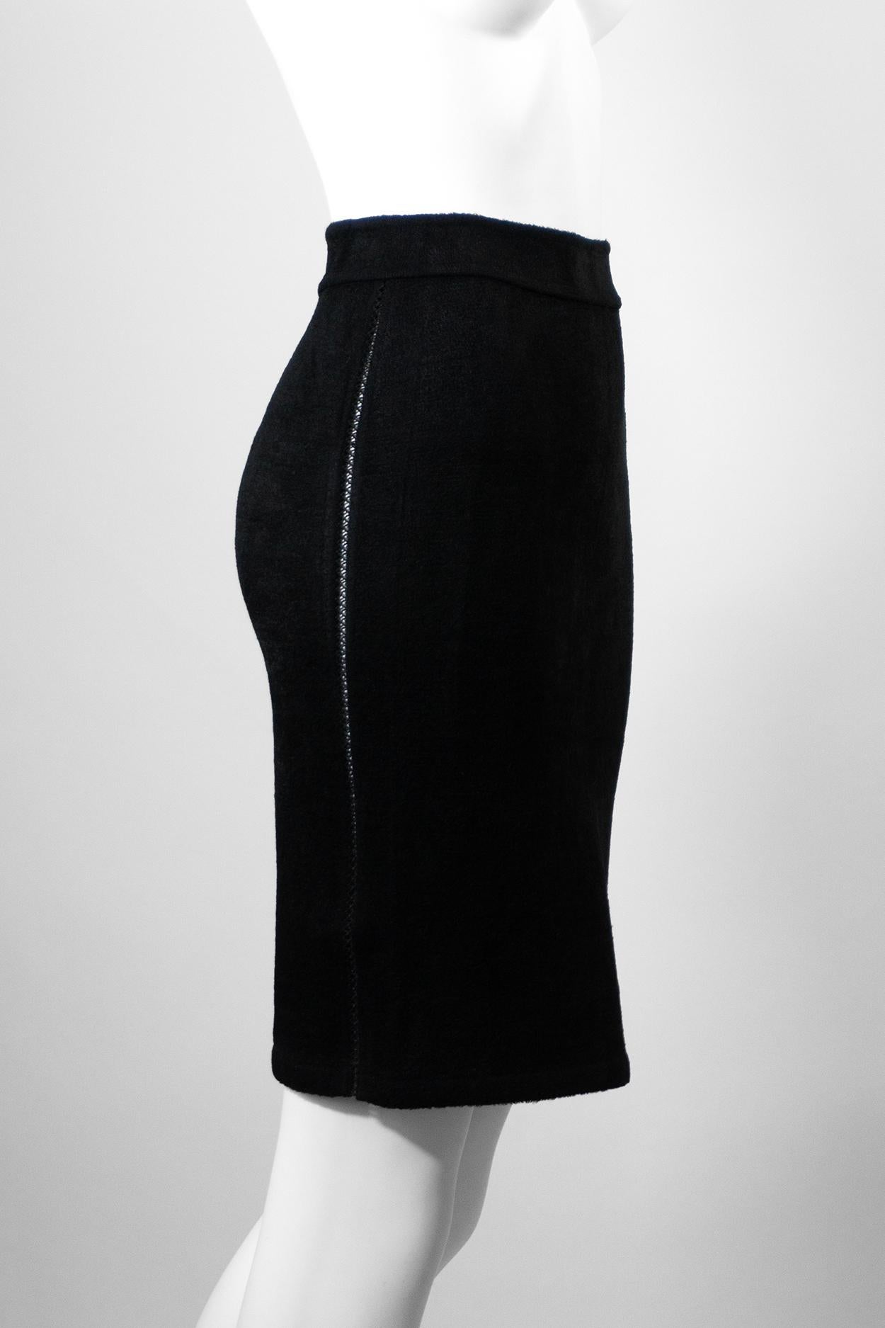 Women's AZZEDINE ALAÏA F/W 1991 Textured Sculpting Skirt For Sale