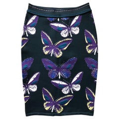 Azzedine Alaia F/W 1991 Vintage Butterfly Fitted Skirt