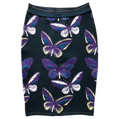 Azzedine Alaia F/W 1991 Vintage Butterfly Fitted Skirt 