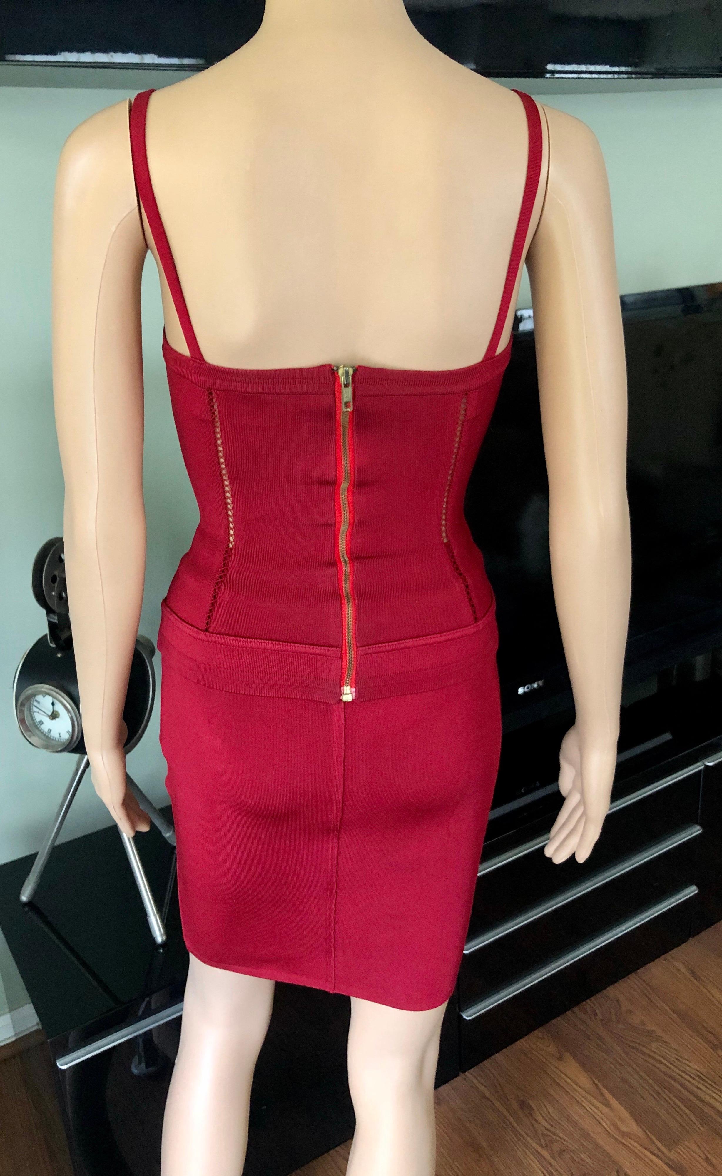 Ensemble 2 pièces jupe et bustier corset vintage Azzedine Alaia, A/H 1991  en vente 5