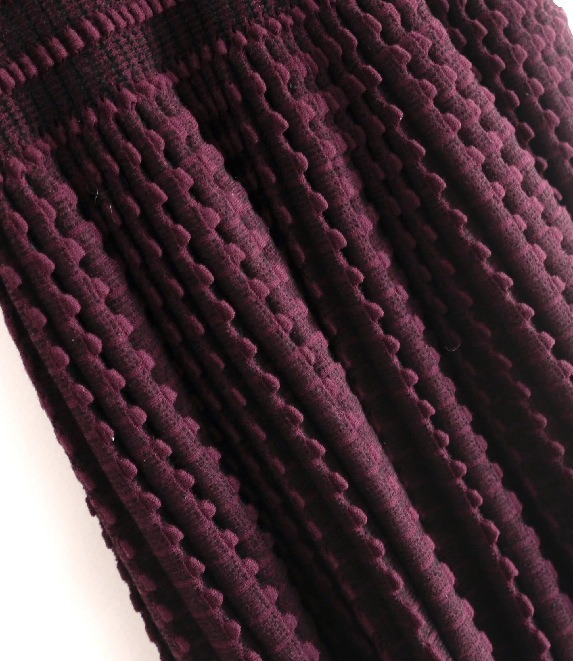 Black Azzedine Alaïa Fall 2010 Textured Wool Skater Dress For Sale