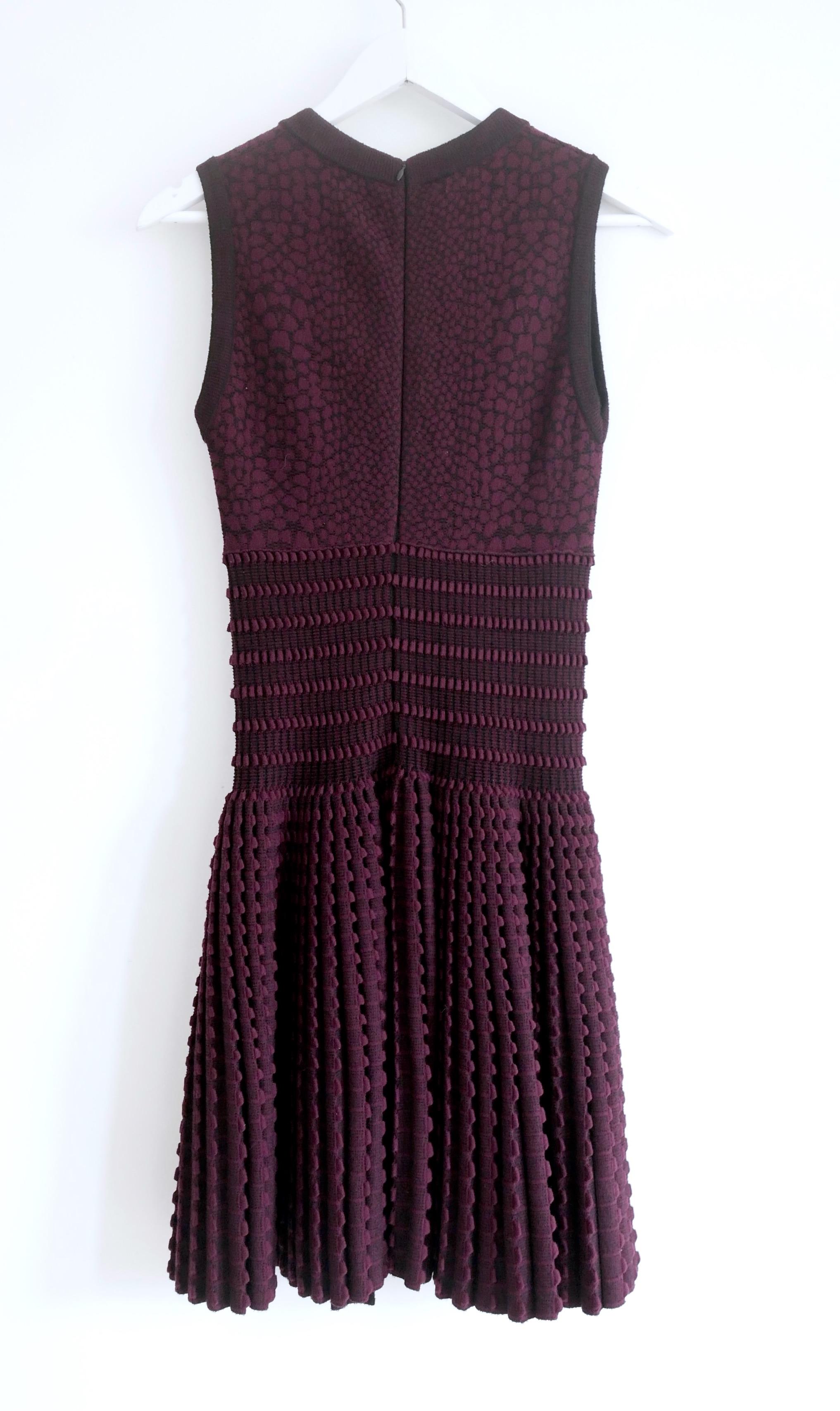 Women's Azzedine Alaïa Fall 2010 Textured Wool Skater Dress For Sale