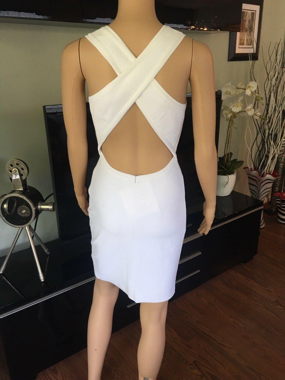 white fitted dress