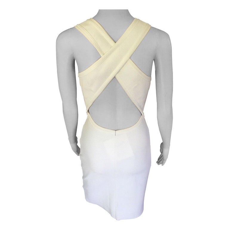 azzedine alaia white dress