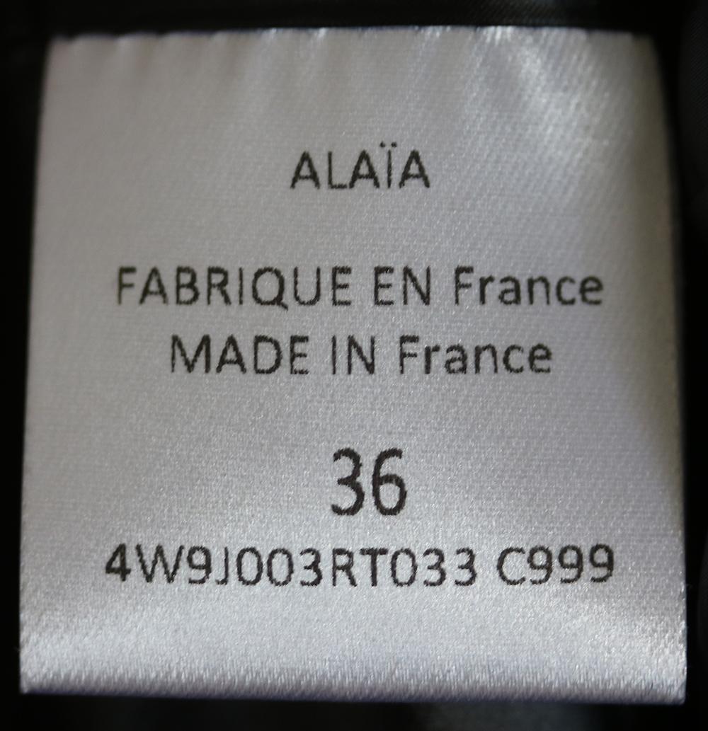 Women's Azzedine Alaïa Fluted Wool Mini Skirt 