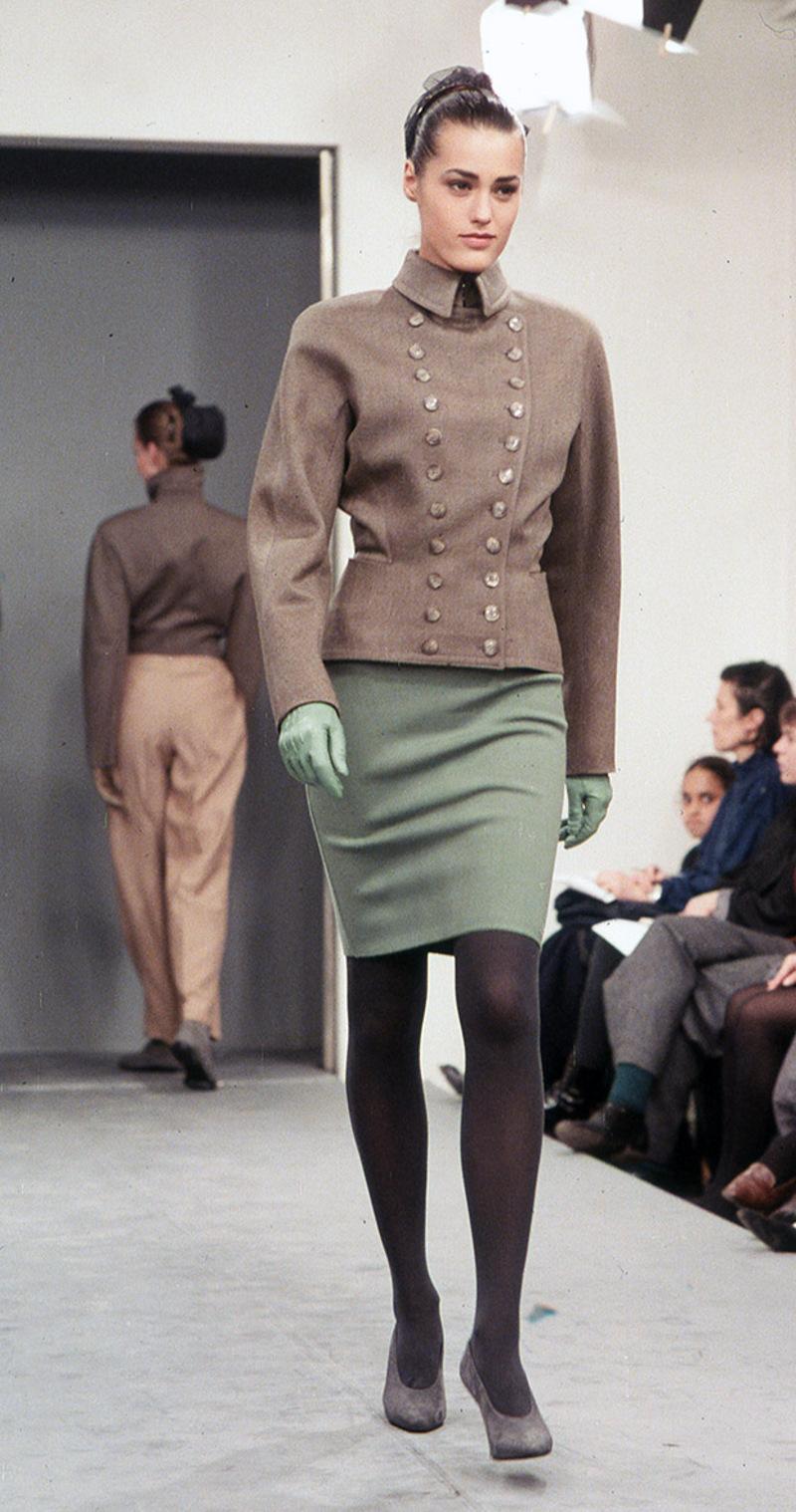 AZZEDINE ALAÏA FW 87 iconic and rare wool tweed set For Sale 2