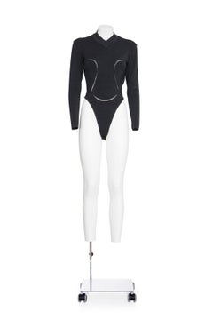 AZZEDINE ALAÏA FW 91 Iconic Knitted Body with Anatomical a Jour Embroidery