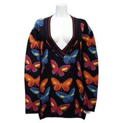 Retro Azzedine Alaïa FW1991 Butterfly Knit Top