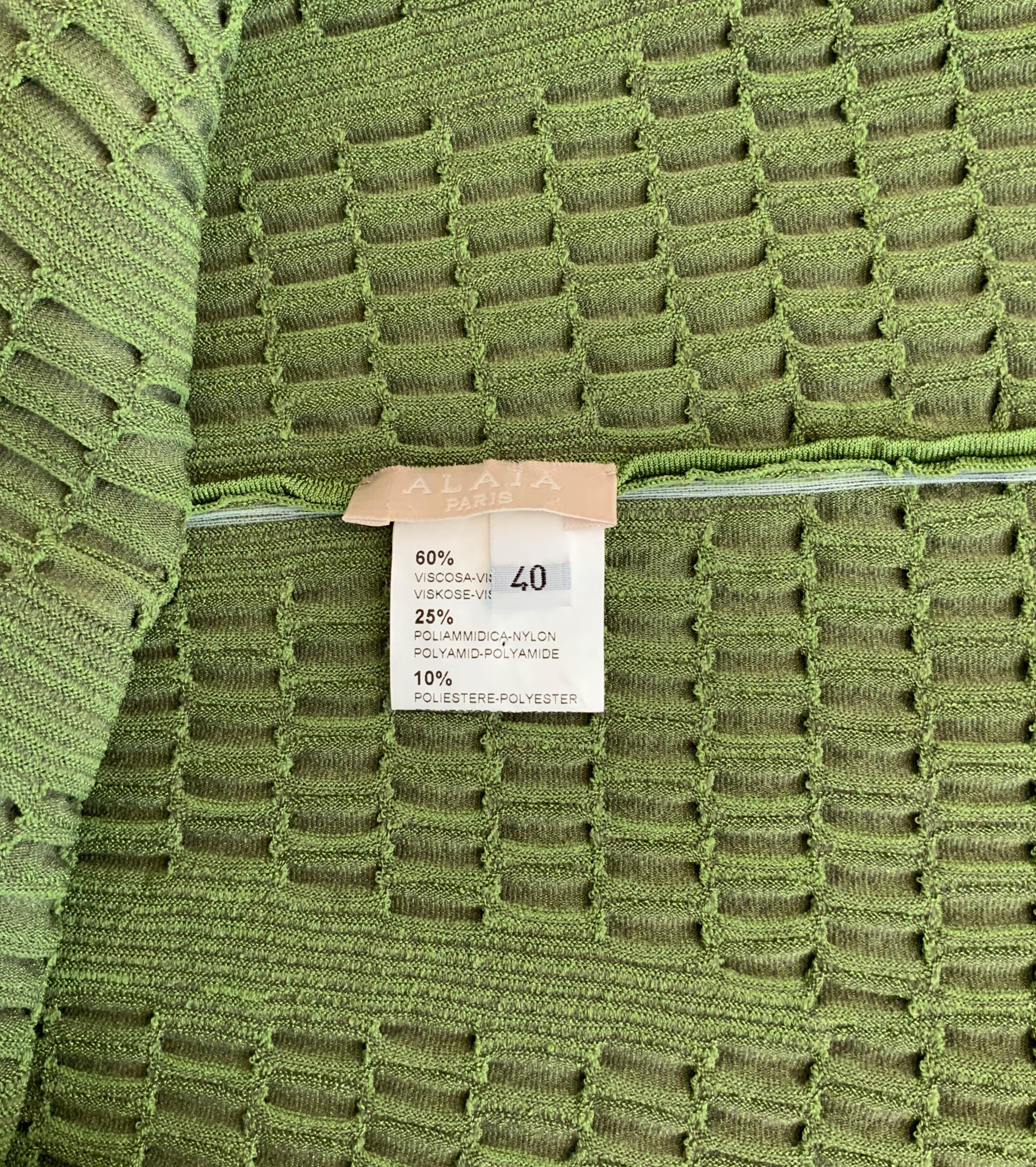 green knit netting fabric