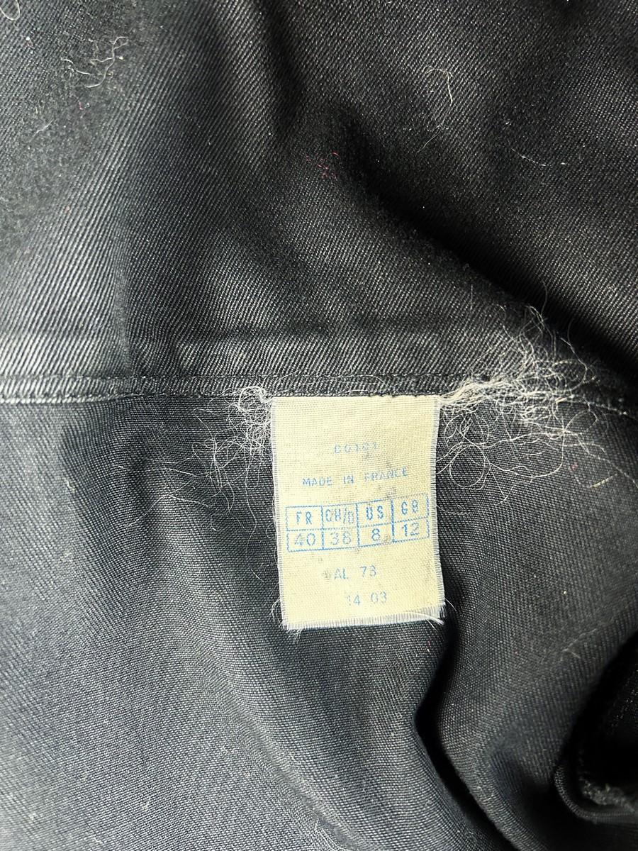 Azzedine Alaïa Haute Couture jacket in black cotton and twine - France Circa 198 8
