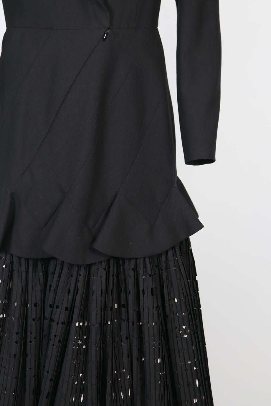 Azzedine Alaïa Haute Couture Kleid aus Wollmischung Groß Damen im Angebot