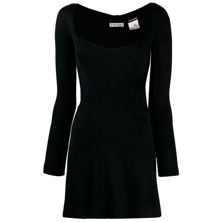 Azzedine Alaia Iconic Black Mini Dress For Sale at 1stDibs | iconic ...