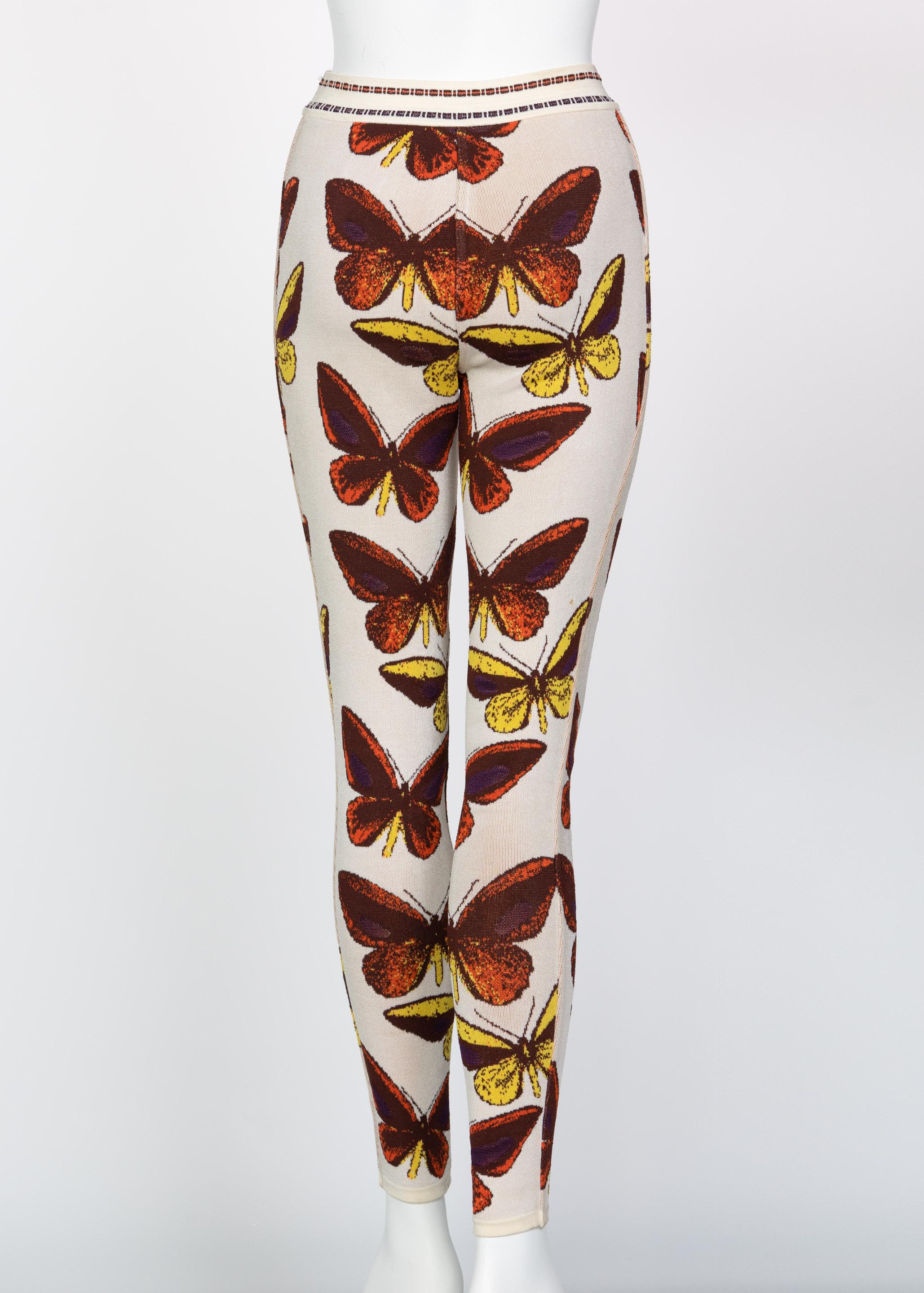 Azzedine Alaia Iconic Runway Butterfly Leggings, 1991 In Good Condition In Boca Raton, FL