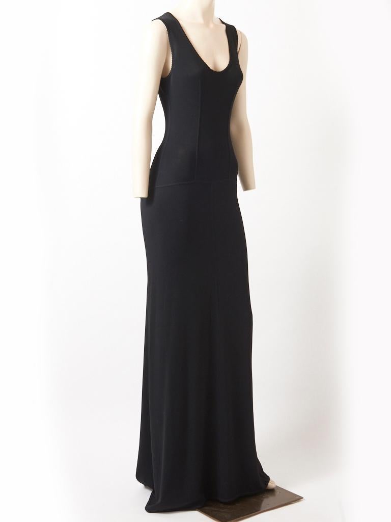 Black Azzedine Alaia Jersey Knit Dress