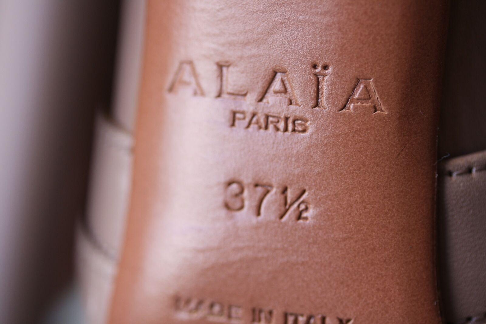 Brown Azzedine Alaïa Lace-Up Leather Sandals 
