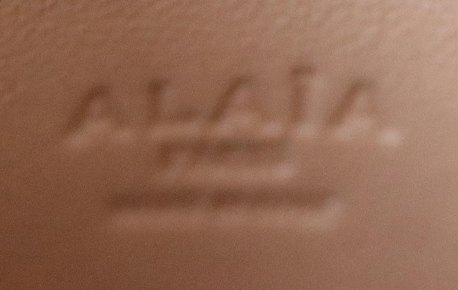 Gray Azzedine Alaïa Laser-Cut Leather Clutch Bag