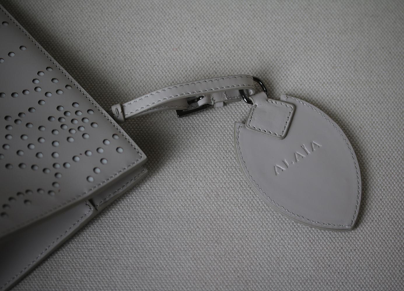 Azzedine Alaïa Laser-Cut Leather Clutch Bag In Excellent Condition In London, GB