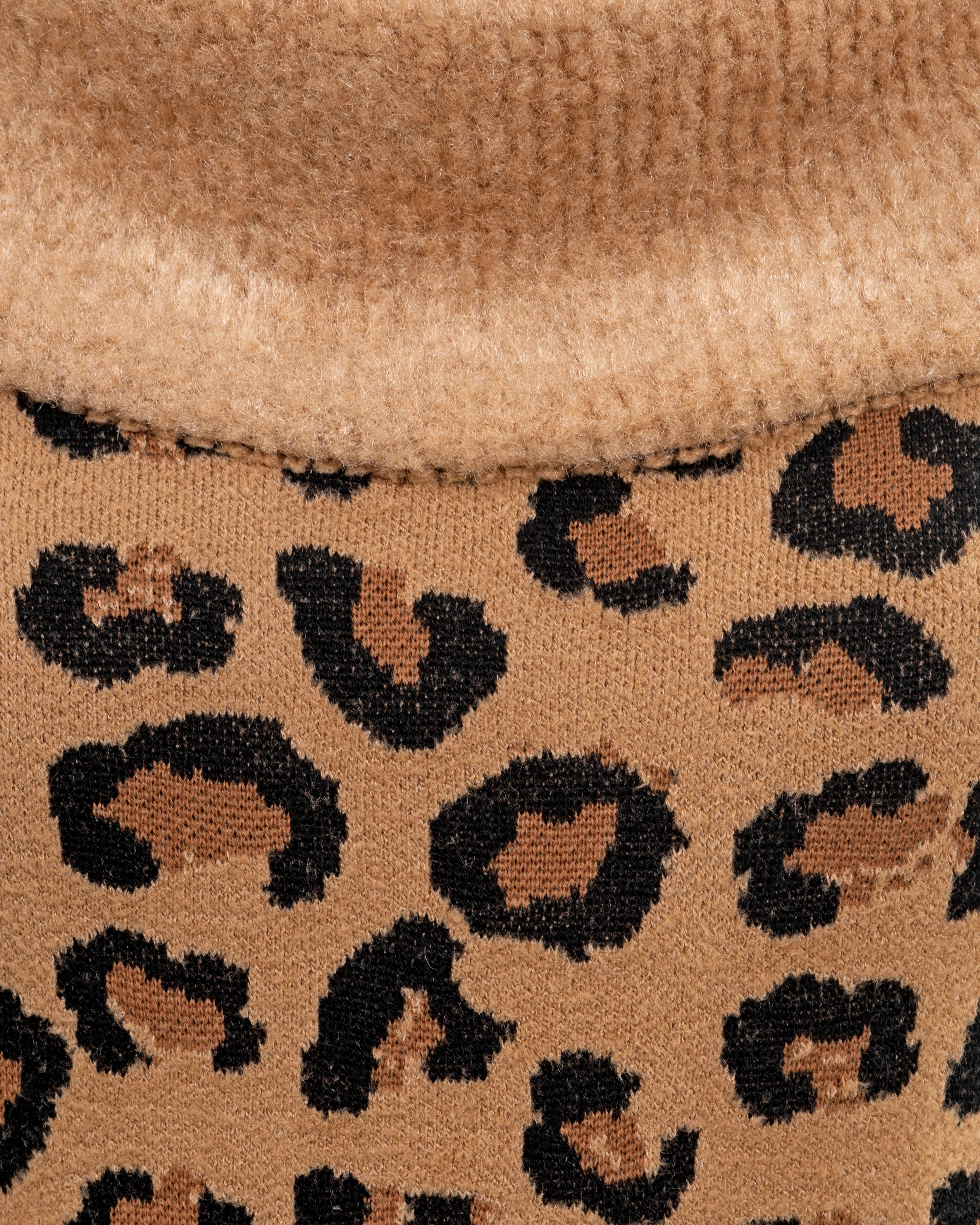 Azzedine Alaia leopard knit bateau-neck bodycon dress, fw 1991 1