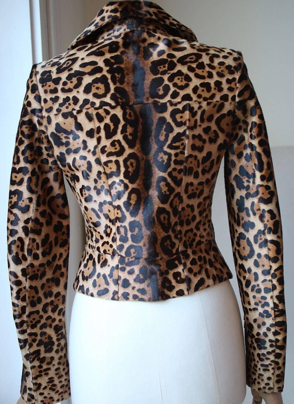 alaia leopard coat