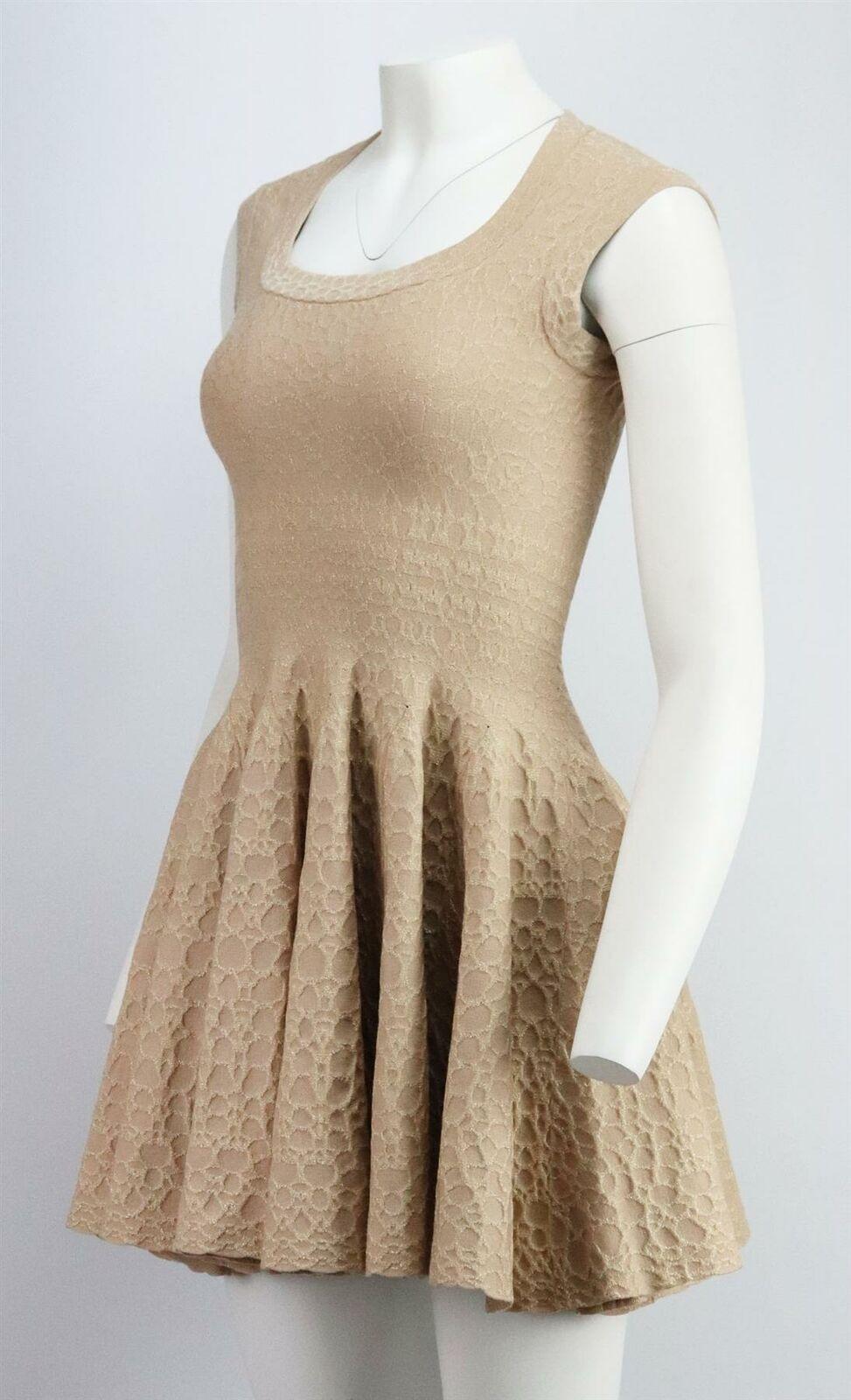 alaia metallic jacquard-knit mini dress