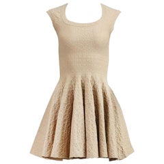 alaia metallic jacquard-knit mini dress Azzedine Alaïa Metallic Jacquard Knit Mini Dress