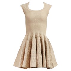 Azzedine Alaïa Metallic Jacquard Knit Mini Dress FR 36 UK 8