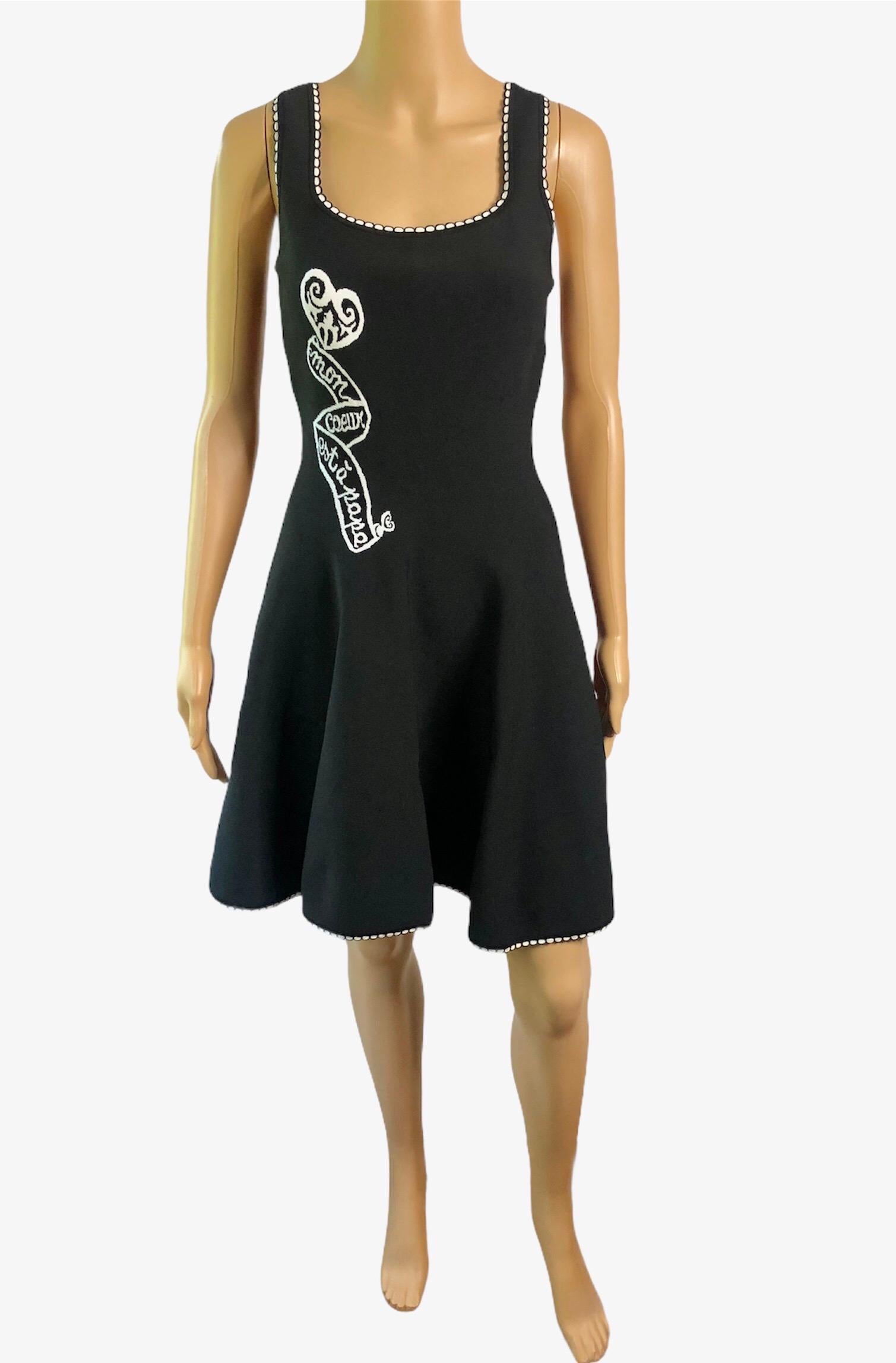 alaia fit and flare dress