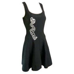Azzedine Alaia - "MON COEUR EST À PAPA" - Robe évasée noire