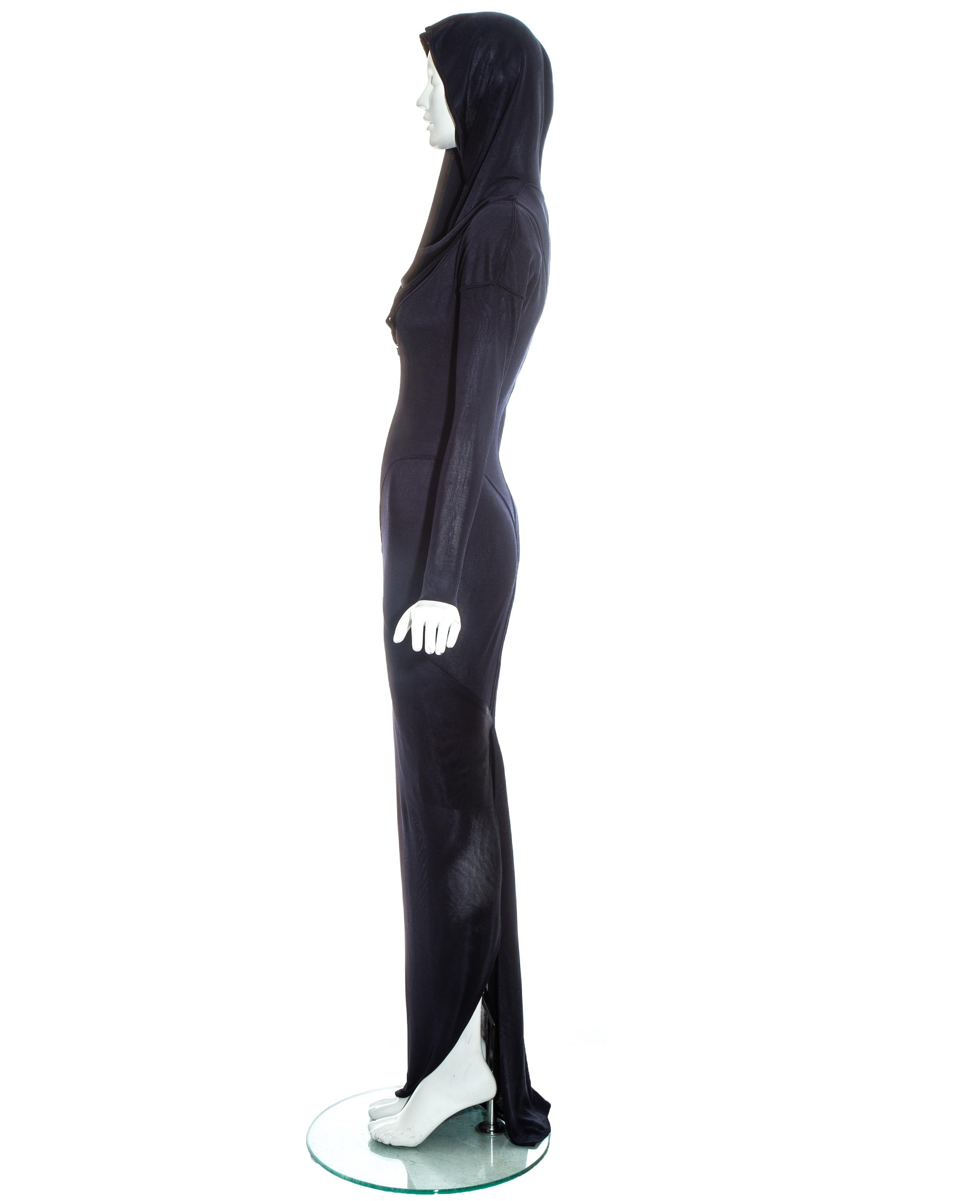 hooded formal dress