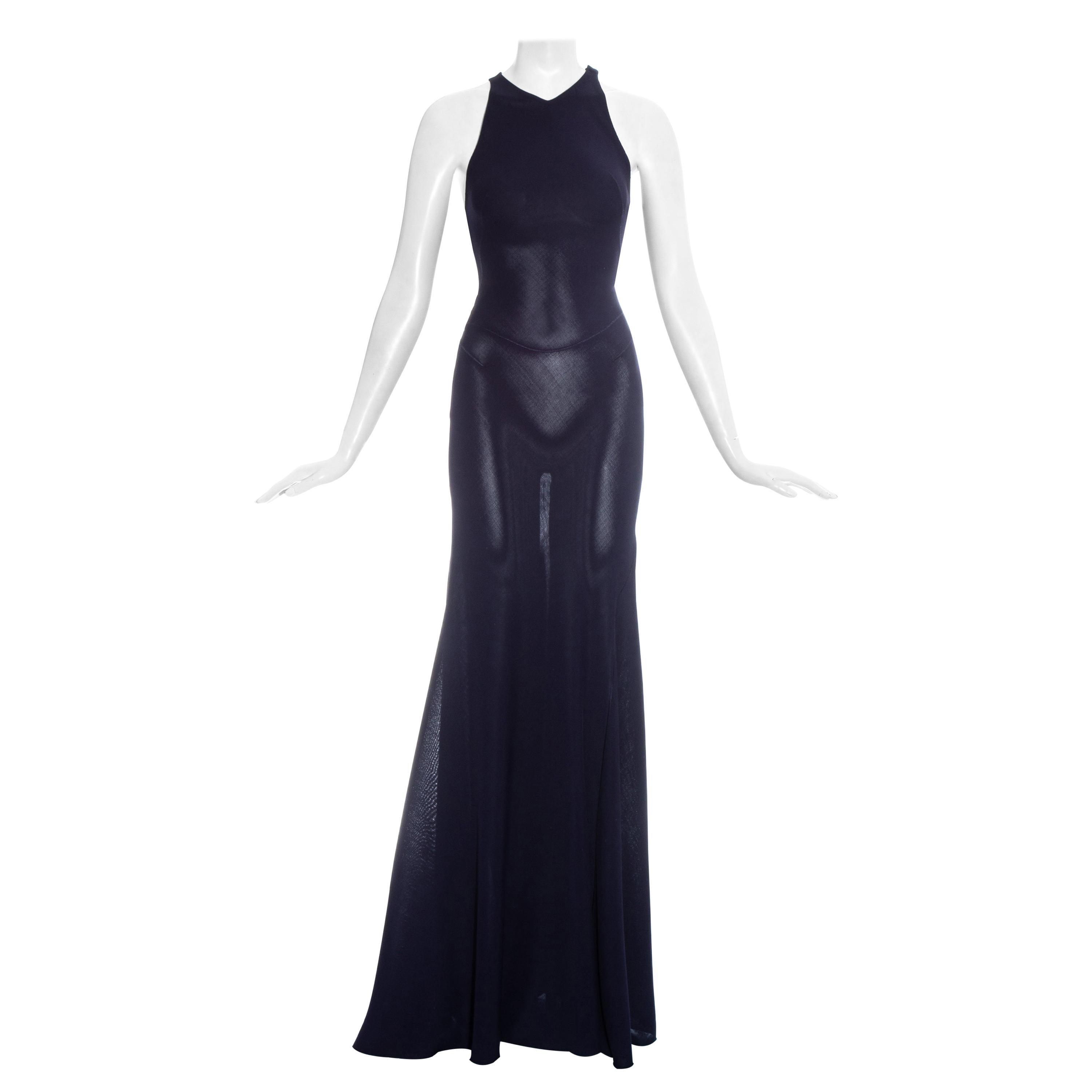 figure hugging satin maxi dress