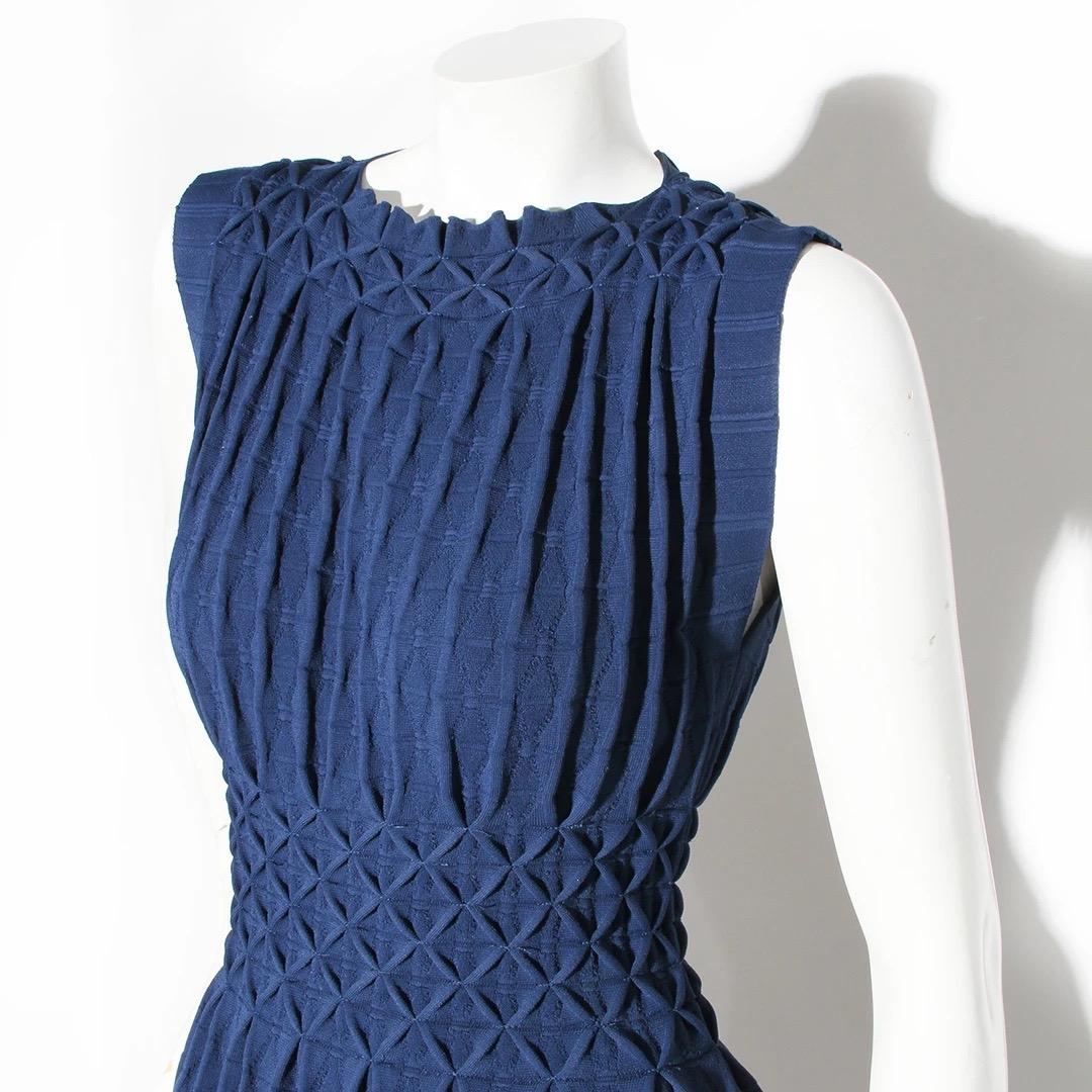 Blue Azzedine Alaia “New Look” Dress For Sale