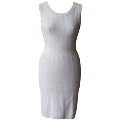 Azzedine Alaïa Perforated Stretch-Knit Mini Dress