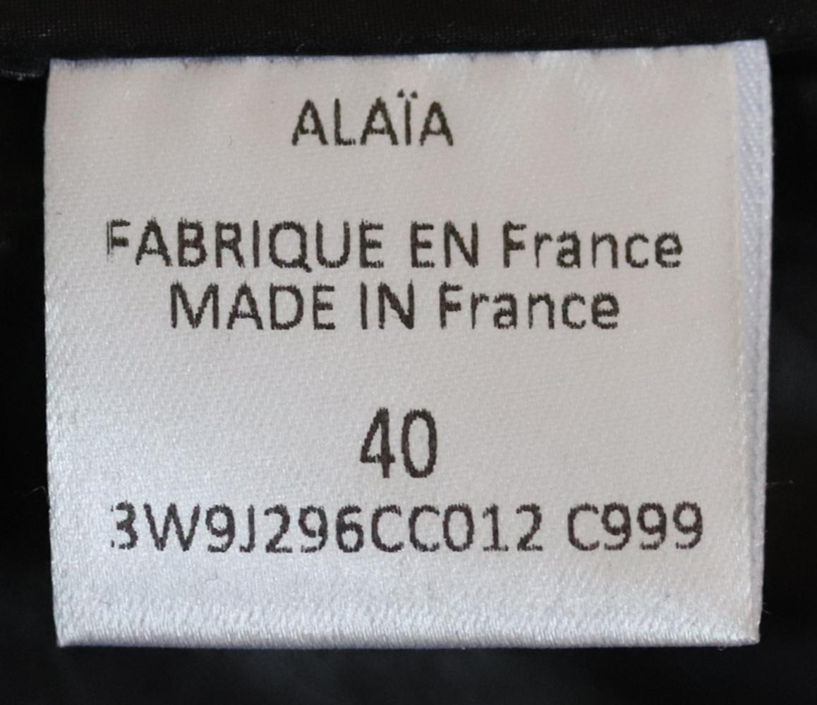 Women's Azzedine Alaïa Pleated Leather Skirt 