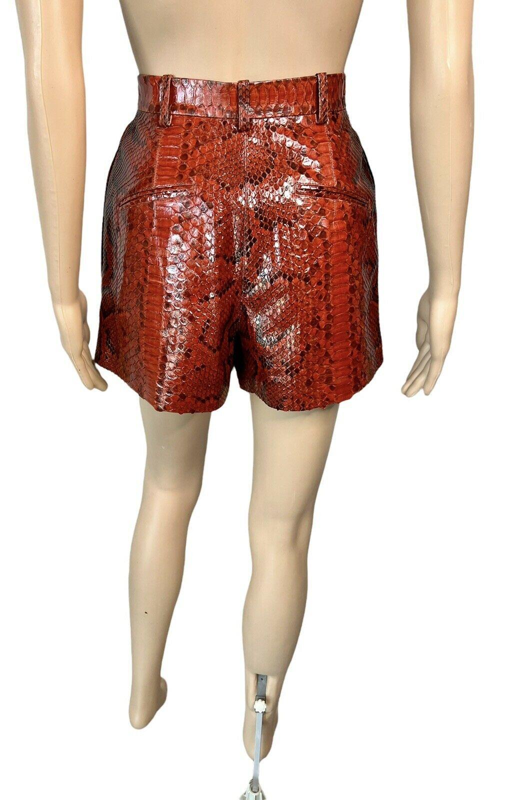 Azzedine Alaia Python Snakeskin Leather 