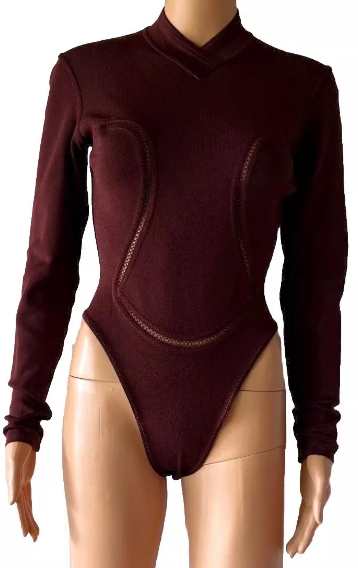 Nero AZZEDINE ALAIA - Raro Top Vintage F&F 1991 in maglia in vendita