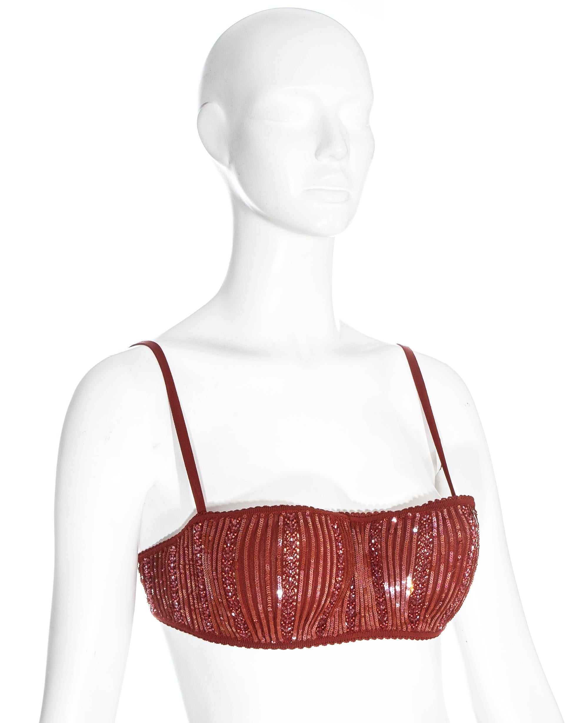 red sparkly bra