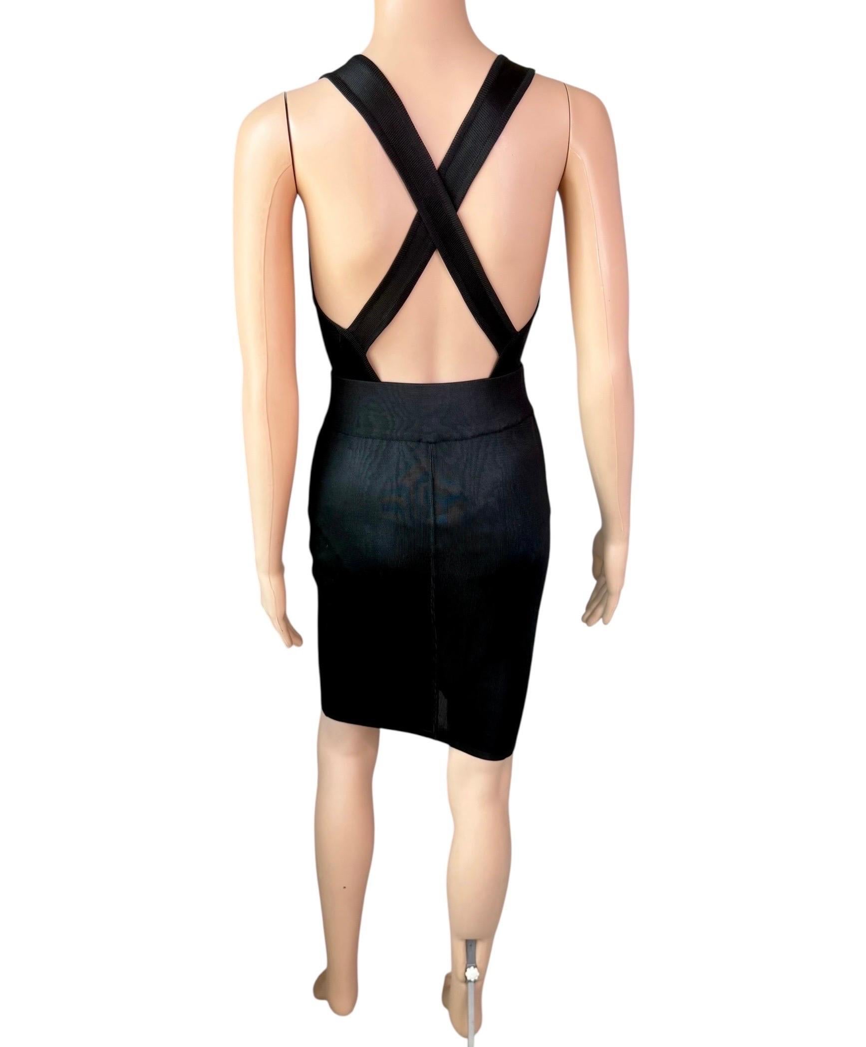 Azzedine Alaia S/S 1986 Runway Vintage Skirt & Bodysuit Top 2 Piece Set Ensemble For Sale 8