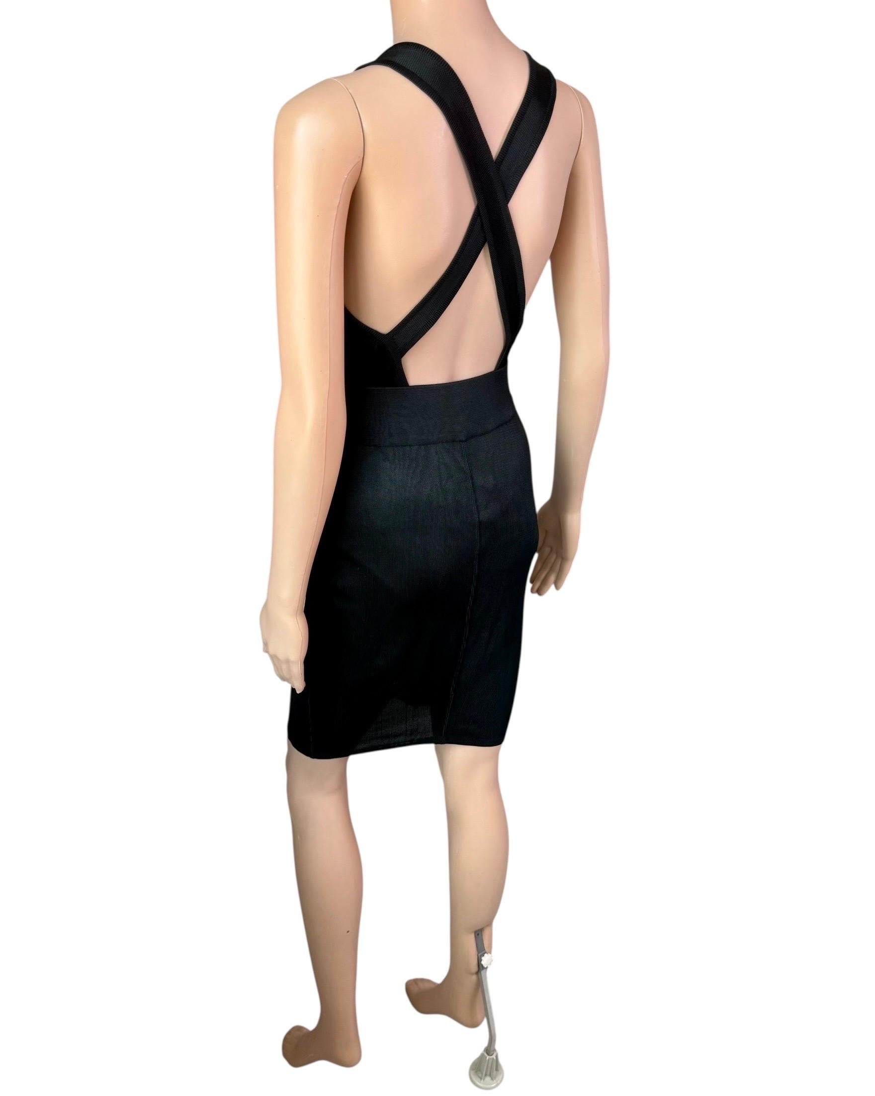 Azzedine Alaia S/S 1986 Runway Vintage Skirt & Bodysuit Top 2 Piece Set Ensemble For Sale 10
