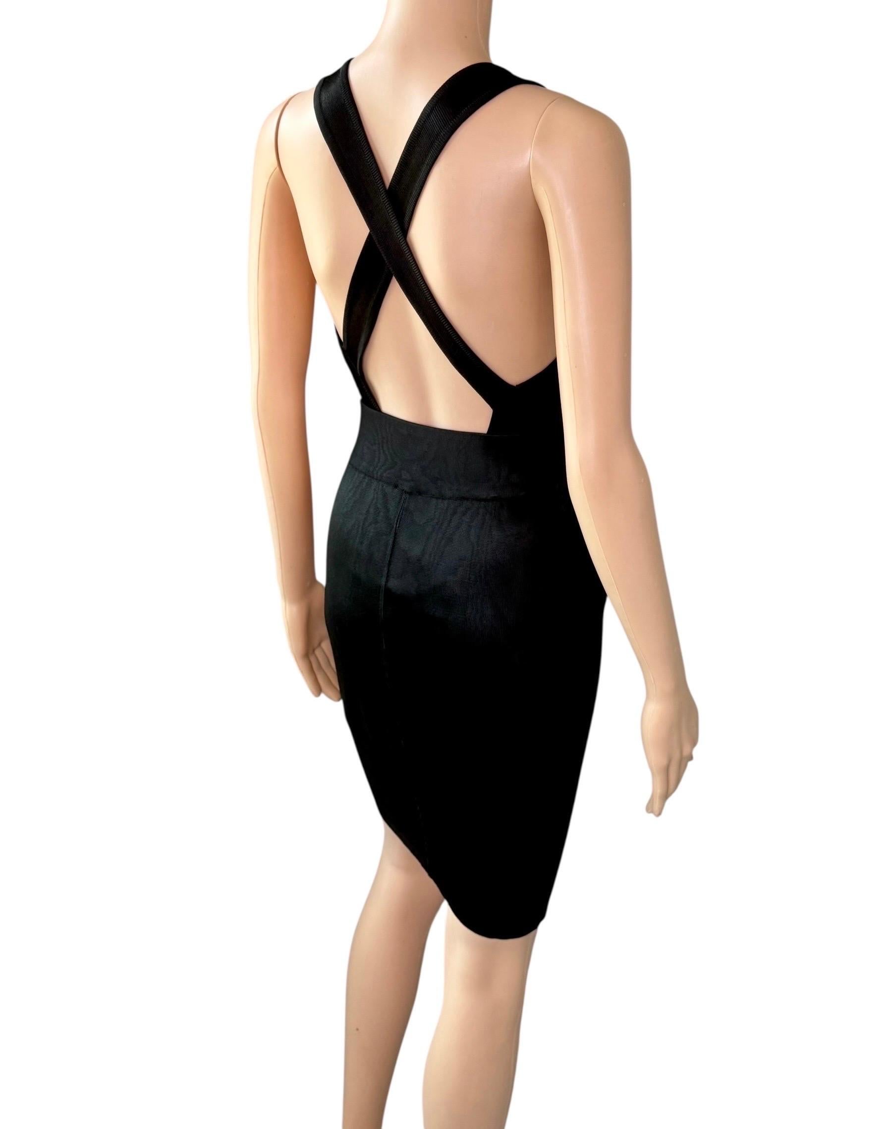 Azzedine Alaia S/S 1986 Runway Vintage Skirt & Bodysuit Top 2 Piece Set Ensemble For Sale 4