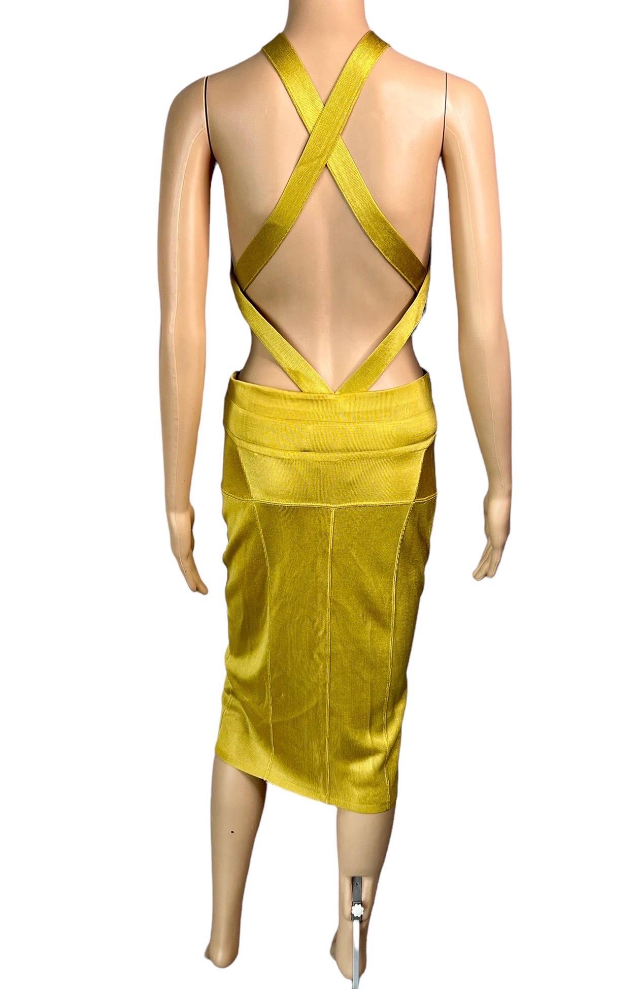 Azzedine Alaia S/S 1986 Vintage Cutout Bodysuit Top & Skirt Ensemble 2 Piece Set 4