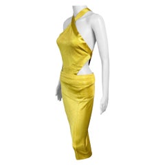 Azzedine Alaia S/S 1986 Vintage Cutout Bodysuit Top & Skirt Ensemble 2 Piece Set