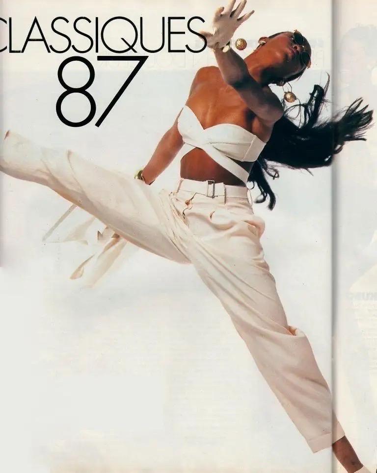 Azzedine Alaia Campaña de Pasarela S/S 1987 Sujetador Vintage Wrap Bralette Crop Top 11