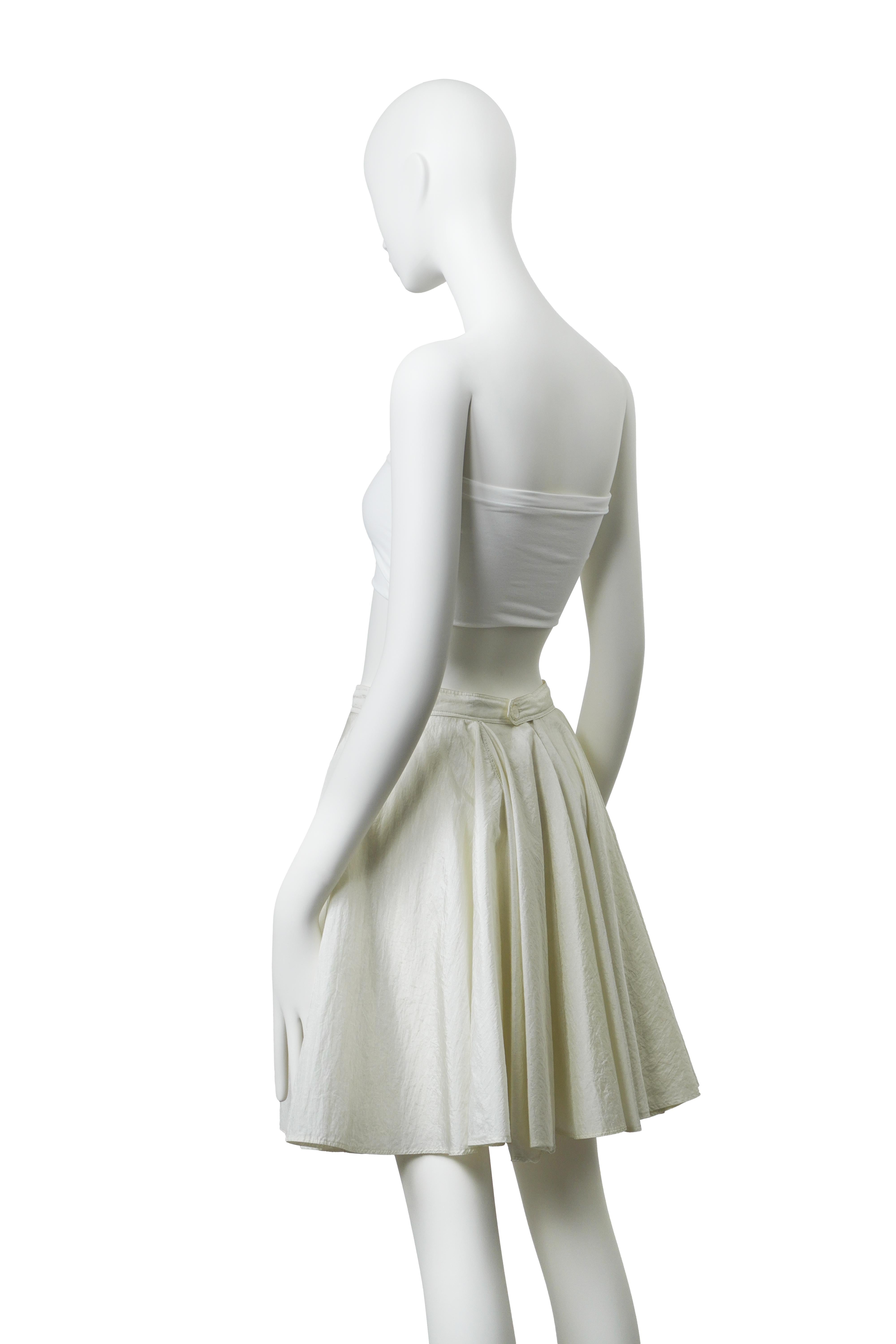 Azzedine Alaïa - Gonna a ruota in nylon - P/E 1988 in vendita 1