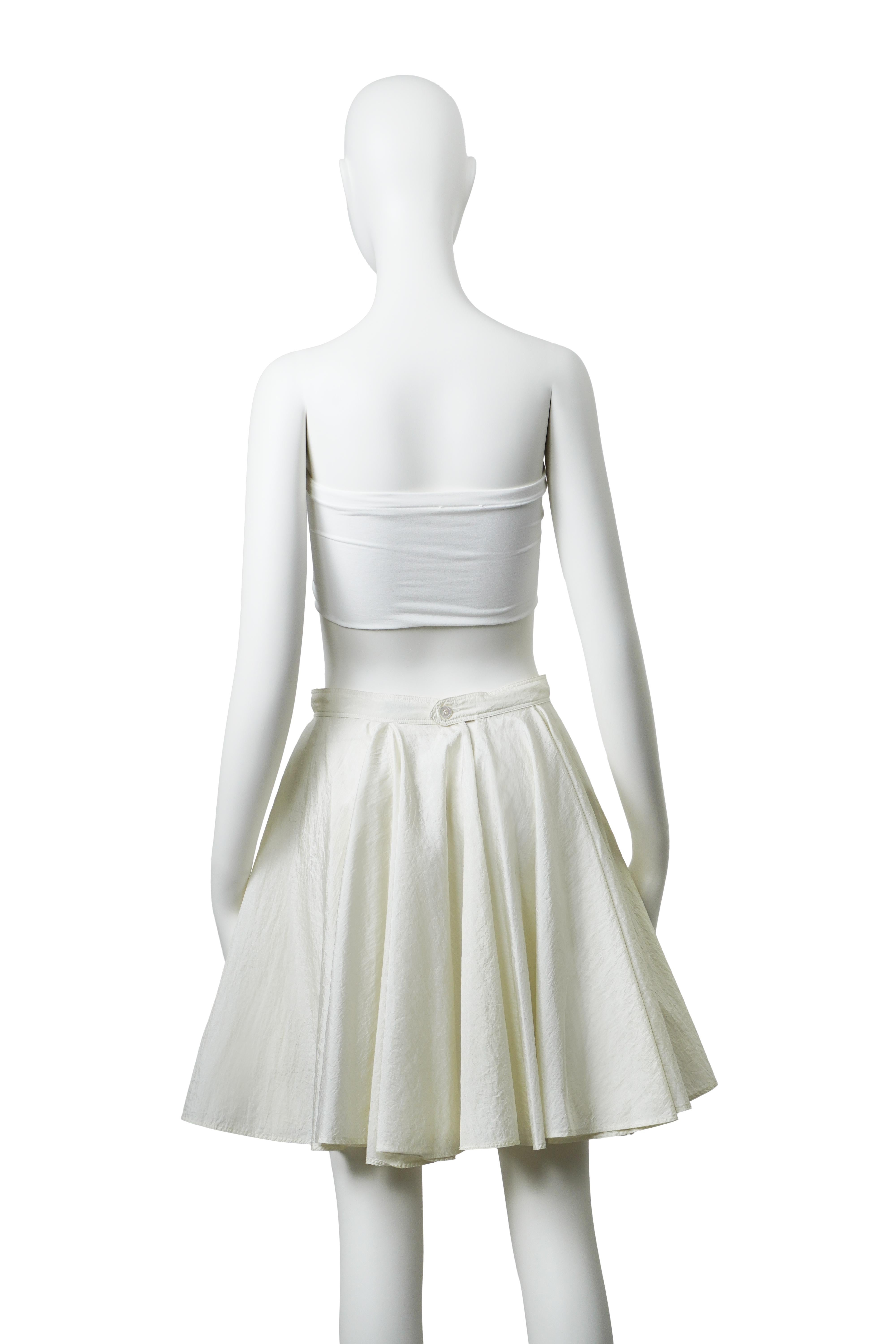 Azzedine Alaïa - Gonna a ruota in nylon - P/E 1988 in vendita 3