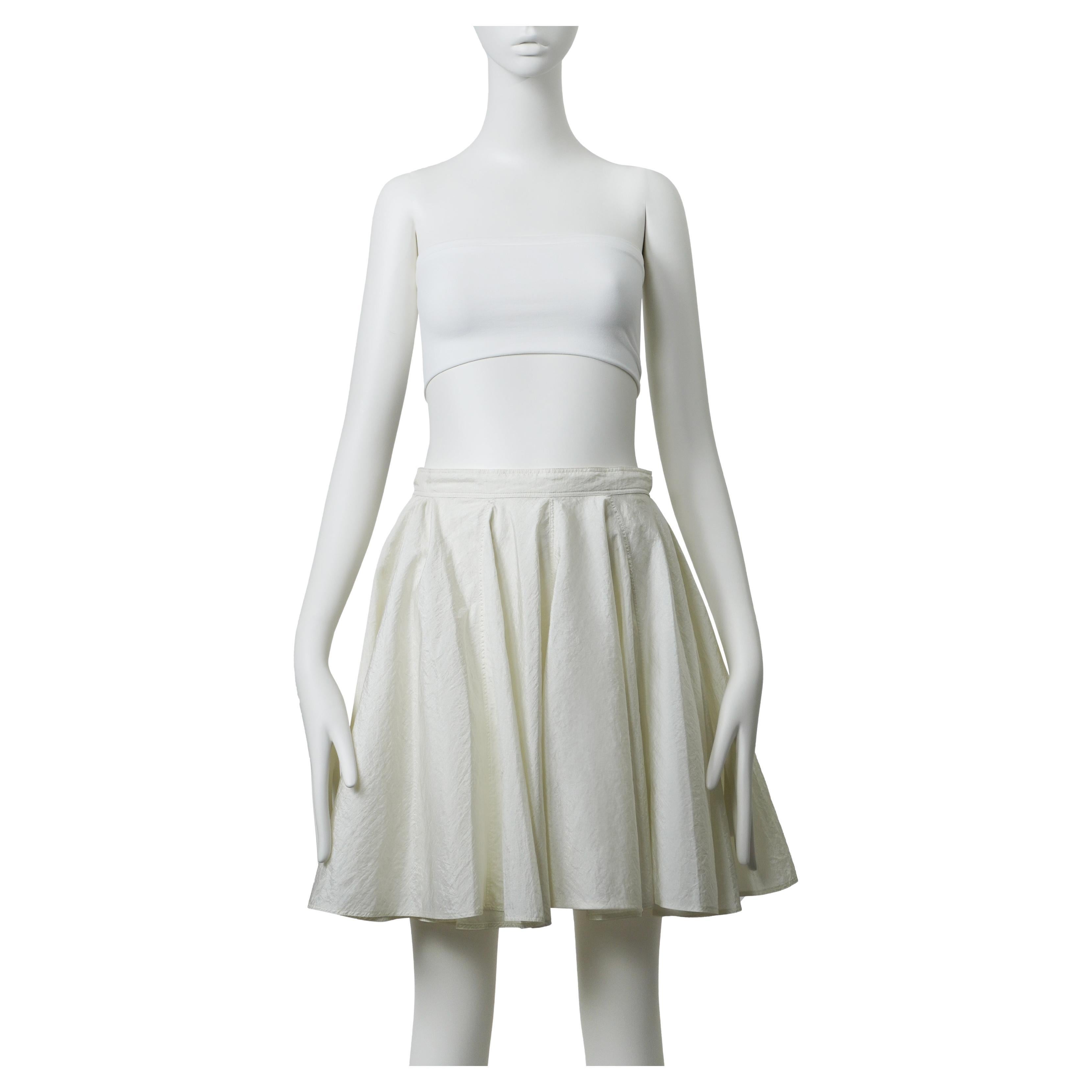 AZZEDINE ALAÏA S/S 1988 Nylon Circle Skirt S